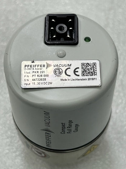 Pfeiffer Vacuum PKR 251 15.30VDC 2W Compact Full Range Gauge D-35614 Asslar Used