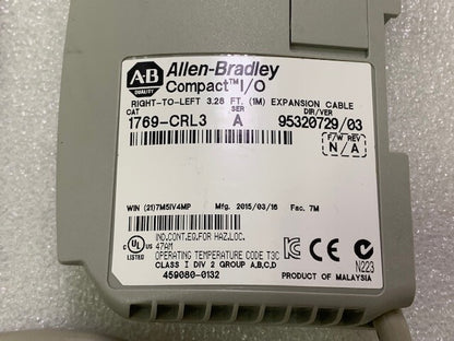 1769-CRL3 SER A Compact I/O Right to Left 1M Expansion Cable Used