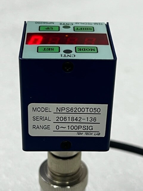 Tem-Tech Lab HYPFU-ND420T-SI Pressure Gauge NPS6200T050 Pressure Switch