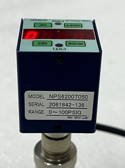 Tem-Tech Lab HYPFU-ND420T-SI Pressure Gauge NPS6200T050 Pressure Switch