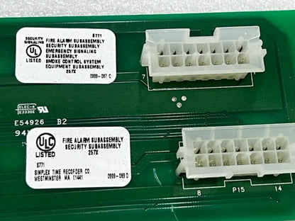 Simplex 4100 Power Distribution Interface Assy Board 566-084 Used