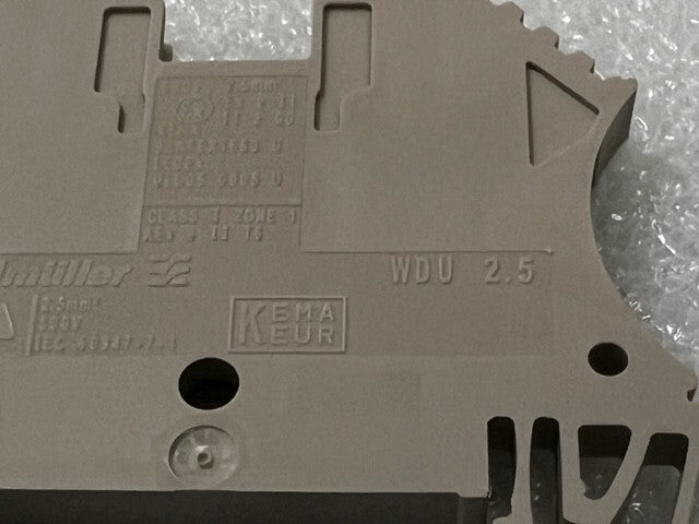 Weidmuller WDU 2.5 2.5mm2 800V Terminal Block Beige New- Lot of 50 Pcs