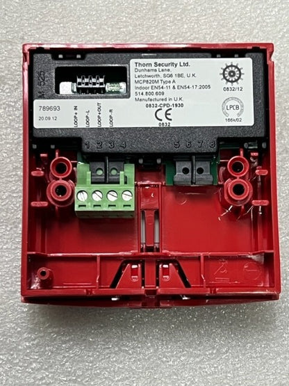 Tyco Thorn Security MCP820M Type A  MCP5B-RP33FG-T200-03 Manual Call Point New