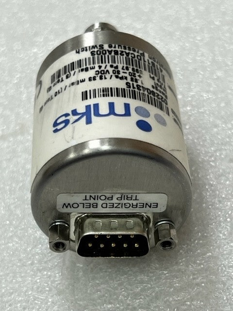 MKS 41B11DCA2BA003 Baratron Pressure Switch 1.33kPa 10 Torr Used