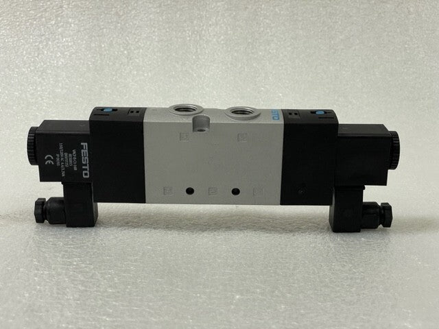 FESTO VALVE WITH 2 VACF-B-C1-16B SOLENOID COIL USED GOOD CONDITION