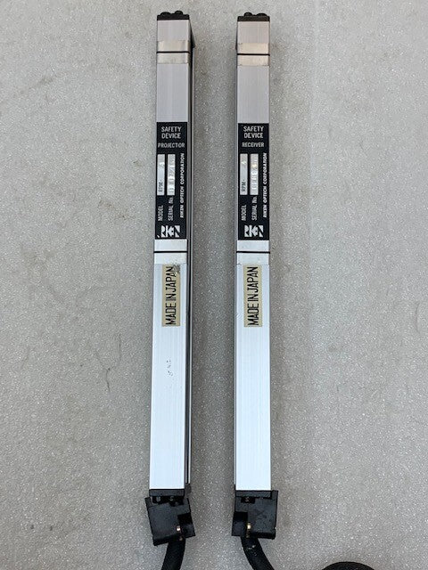 Riken Optech Corporation RPM-4 Projector & Receiver Safety Light Curtain Used