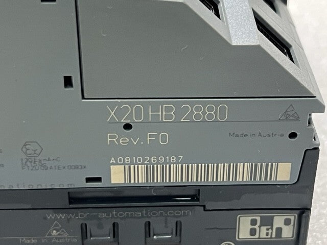 B&R X20HB2880 X20BC8083 PS9400 AT4222 AI4622 DI4371 DI6371 PD2113 PLC & Modules