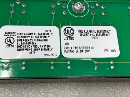 Simplex 4100-1280 8LED88W Display Sub-Assembly & 4100 LED Switch Controller Used