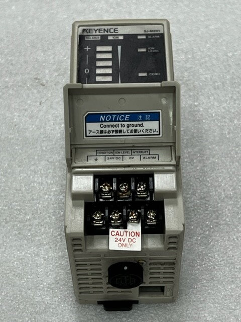 Keyence SJ-M201 24VDC 450mA Static Eliminator Control Unit Used