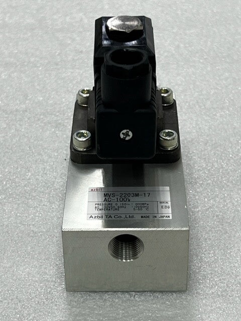 Azbil TA Co MVS-2203M-17 AC100V Air Ejector Solenoid Valve New in Box