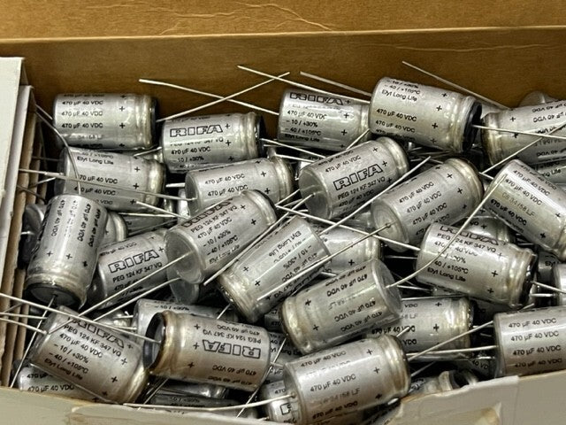 Rifa Elyt Long Life Capacitor PEG 124 KF 347 VQ 470uF 40VDC New - Box of 100 Pcs