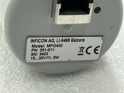 Inficon MPG400 351-011 Inverted Magnetron Pirani High Vacuum Gauge Used