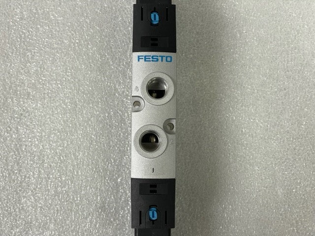 FESTO VALVE WITH 2 VACF-B-C1-16B SOLENOID COIL USED GOOD CONDITION