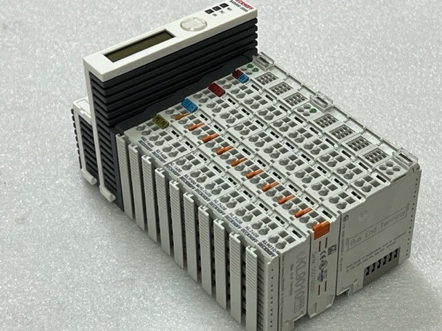 Beckhoff BX8000-0000 Bus Terminal Controller w KL1408 KL2408 KL9010 KL9100 Used