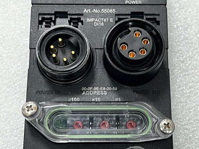 Murr Electronik 55085 IMPACT67E DI16 81216 1.02 1.08 Compact I/O Module Used
