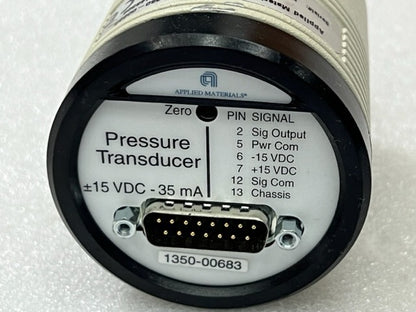 AMAT Capacitance Manometer 1350-00683 Pressure Transducer Used Excellent Cond.
