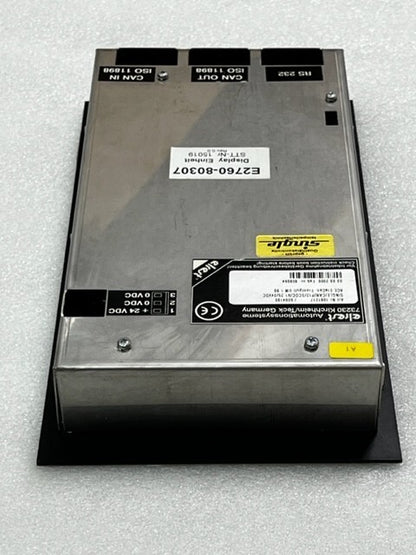 Elrest 1061217 SINGLE/CAN/P12/SCOC/V1.25/24VDC ACE-ElaCan Operator Panel Used