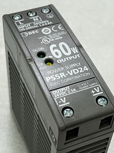 IDEC PS5R-VD24 Input 100-240VAC 50/60Hz Output 24VDC 2.5A Power Supply Unit New