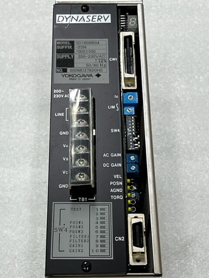 Yokogawa Linearserv SD1006B04-2SN Dynaserv Servo Drive Used