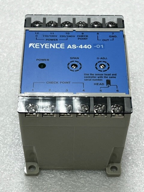 Keyence AS-440-01 Fiber Optic Sensor Controller New