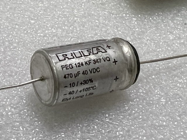 Rifa Elyt Long Life Capacitor PEG 124 KF 347 VQ 470uF 40VDC New - Box of 100 Pcs