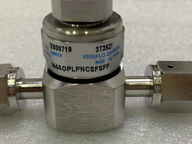 Veriflo Diaphragm Valve 944AOPLPNCSFSFF 316L 373521 125 PSI MAX Used