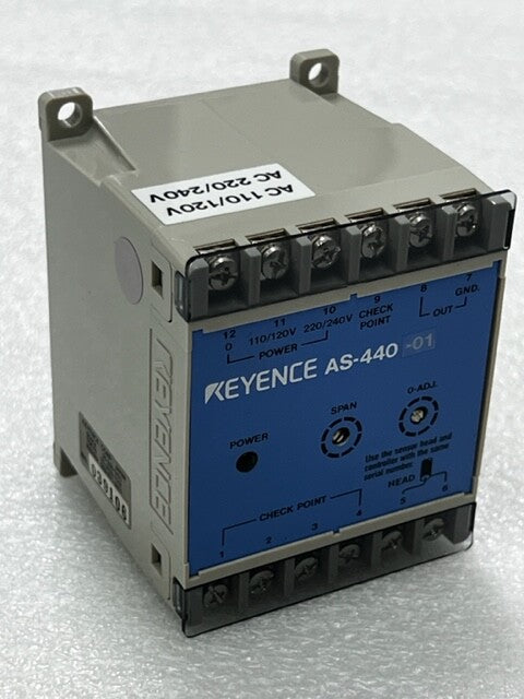 Keyence AS-440-01 Fiber Optic Sensor Controller New