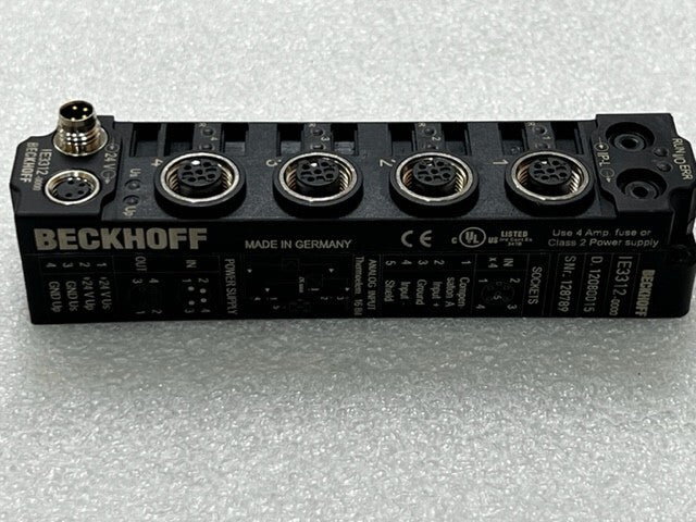 Beckhoff IE3312-0000 4 Ch Analog Input Module Used