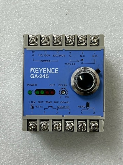 Keyence GA-245 Shock Sensor Controller Used in Good Condition