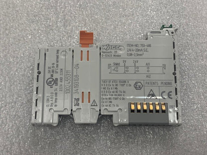 Wago 753-466 2-Channel Analog Input Module New without tags