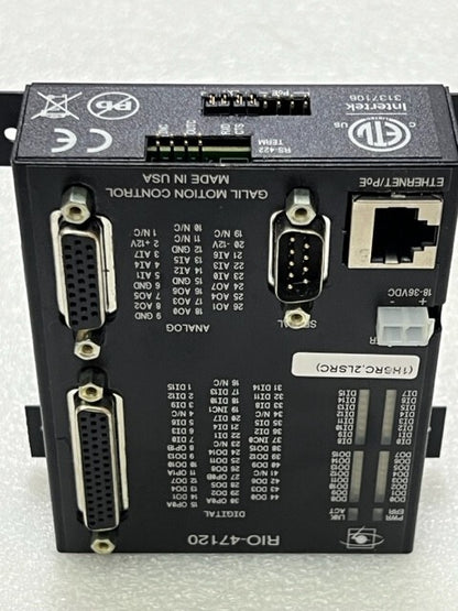 Galil Motion Control RIO-47120 EtherNet PLC Remote I/O Controller Used