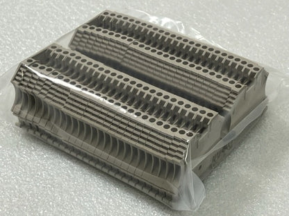 Weidmuller WDU 2.5 2.5mm2 800V Terminal Block Beige New- Lot of 50 Pcs