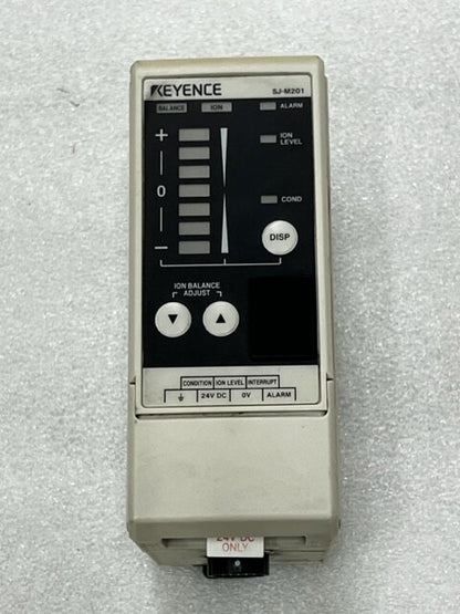 Keyence SJ-M201 24VDC 450mA Static Eliminator Control Unit Used