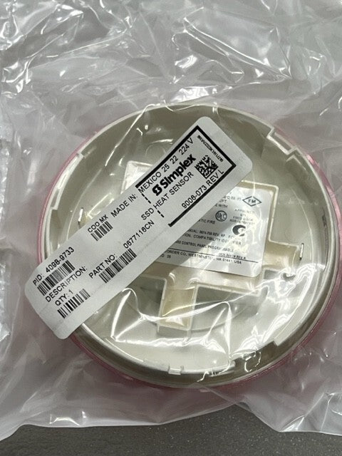 Simplex 4098-9733 Analog Heat Detector Head New in Sealed Bag - Box of 30 Pcs