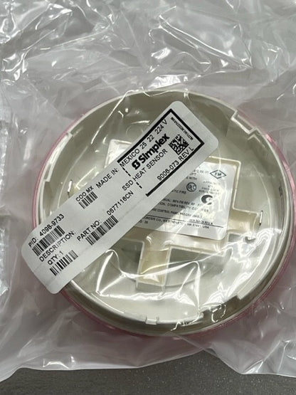 Simplex 4098-9733 Analog Heat Detector Head New in Sealed Bag - Box of 30 Pcs
