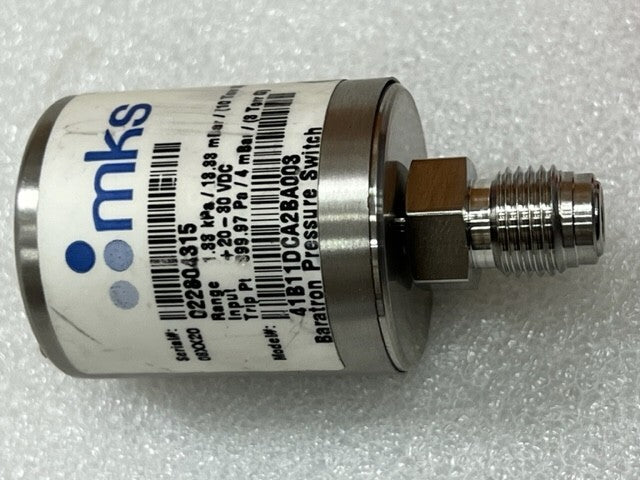 MKS 41B11DCA2BA003 Baratron Pressure Switch 1.33kPa 10 Torr Used