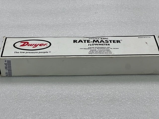 Dwyer RMC-105-SSV Rate-Master Flow Meter New