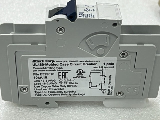 Lot of 12 Pcs - Altech Corp UL489 Molded Case Circuit Breaker ABL D50 240VAC New
