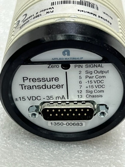 AMAT Capacitance Manometer 1350-00683 Pressure Transducer Used Excellent Cond.