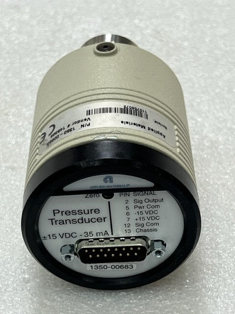 AMAT Capacitance Manometer 1350-00683 Pressure Transducer Used Excellent Cond.