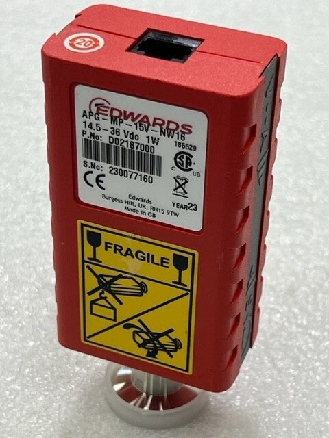 Edwards APG-MP-15V-NW16 14.5-36VDC 1W Pirani Vacuum Gauge Used