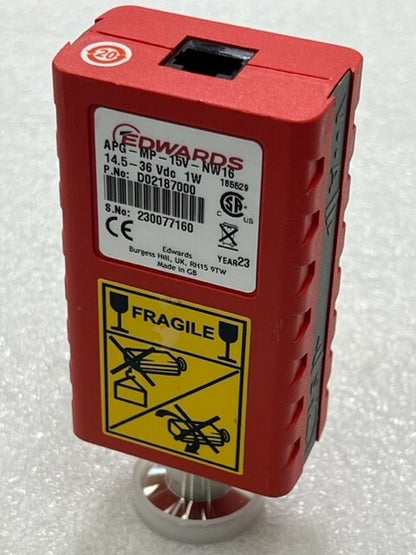Edwards APG-MP-15V-NW16 14.5-36VDC 1W Pirani Vacuum Gauge Used