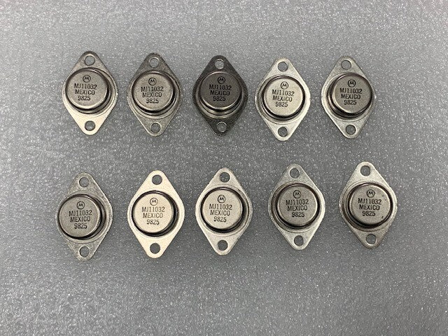 Motorola Power Transistor MJ11032 MEXICO 9825 New Old Stock - Lot of 10 Pcs