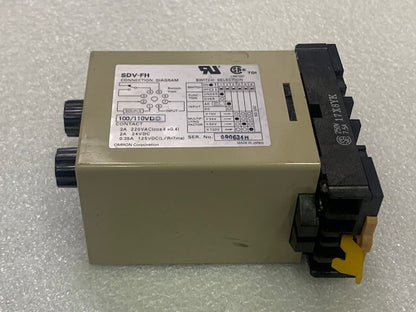 Omron SDV-FH4 Voltage Sensor Controller Input 100/110VAC Used Good Condition