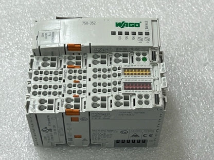 Wago 750-352 PLC Fieldbus EtherNet Coupler Module and I/O Modules Used