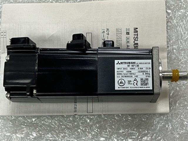 Mitsubishi Electric AC Servo Motor HF-KP13B 100W 3AC 106V 0.8A 3000r/min New