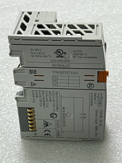 Wago 750-352 PLC Fieldbus EtherNet Coupler Module Used
