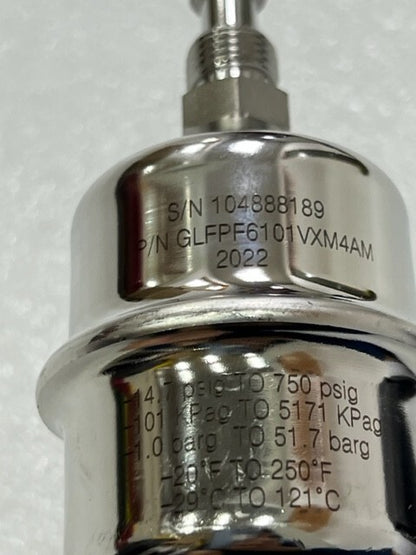 Pall GLFPF6101VXM4AM 14.7 to 750 psig PFA Gaskleen Filter Assembly Used
