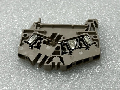 Weidmuller ZDU 2.5-2 2.5mm2 800V Terminal Block Beige New- Box of 100 Pcs