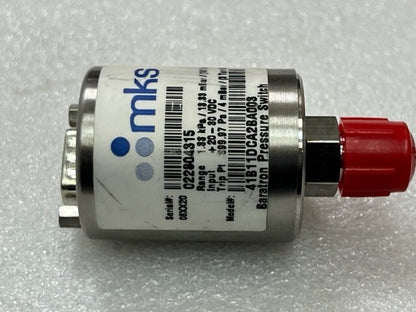 MKS 41B11DCA2BA003 Baratron Pressure Switch 1.33kPa 10 Torr Used